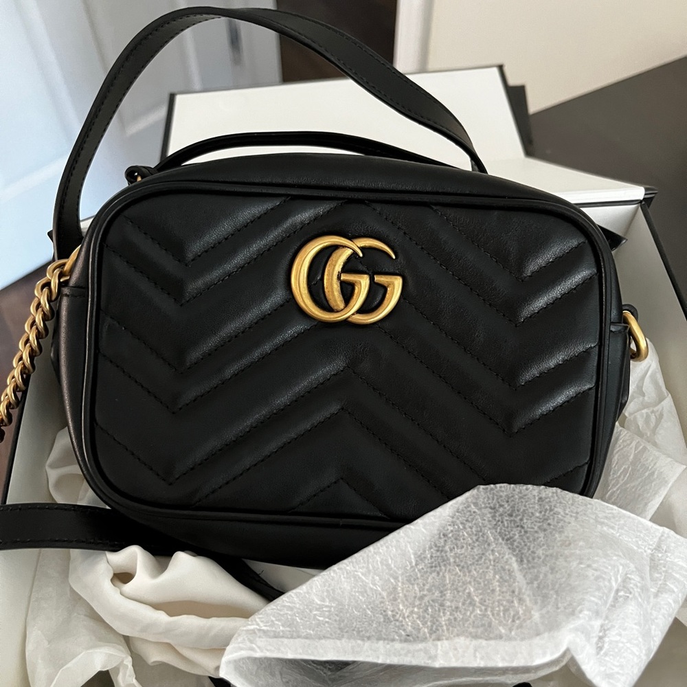 Authentic Gucci MINI GG Marmount Bag